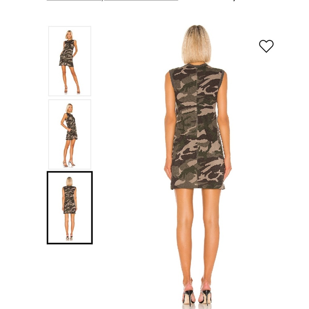 ATM Anthony Thomas Melillo Green Camo Slub Tank Dresss. XS (see measurements) - Picture 2 of 8